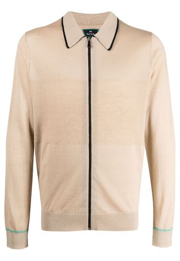 PS Paul Smith fine-knit spread-collar cardigan - Gelb