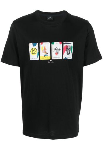 PS Paul Smith T-Shirt mit Tarotkarten-Print - Schwarz