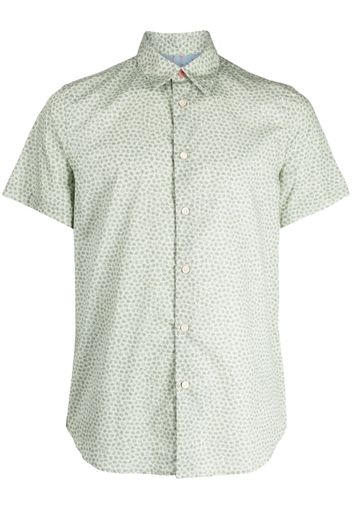 PS Paul Smith floral-print cotton shirt - Grün