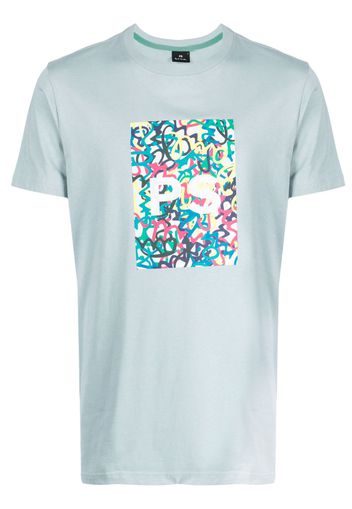 PS Paul Smith PS Graffiti cotton T-shirt - Grün