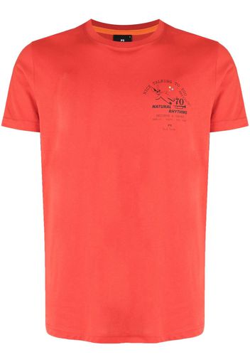 PS Paul Smith logo-print cotton T-shirt - Rot