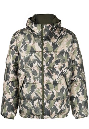 PS Paul Smith Gefütterte Jacke mit abstraktem Print - Grün