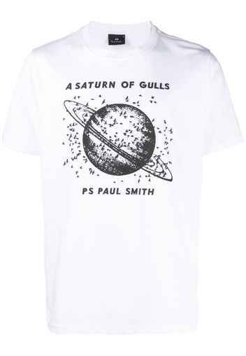 PS Paul Smith graphic-print cotton T-shirt - Weiß