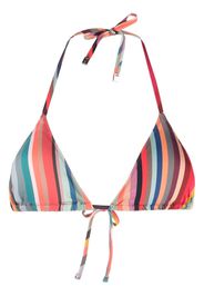 PS Paul Smith striped triangle-cup bikini top - Rosa