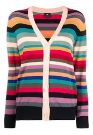 PS Paul Smith striped knit cardigan - Schwarz