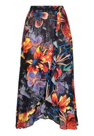 PS Paul Smith Asymmetrischer Minirock mit Blumen-Print - Mehrfarbig