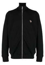 PS Paul Smith Sweatshirtjacke mit Zebra-Patch - Schwarz