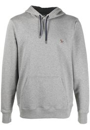 PS Paul Smith logo-patch long-sleeve hoodie - Grau