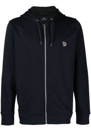 PS Paul Smith zipped organic cotton hoodie - Blau