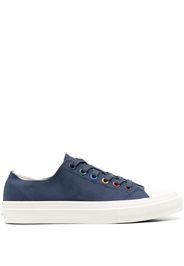 PS Paul Smith painted-eyelet low-top canvas sneakers - Blau