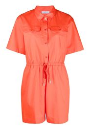 PS Paul Smith stretch-cotton playsuit - Rot