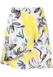 PS Paul Smith graphic-print ruffle-detail skirt - Mehrfarbig