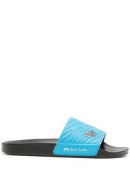 PS Paul Smith Zebra-print slides - Blau