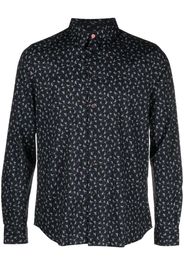 PS Paul Smith abstract-print long-sleeve shirt - Blau