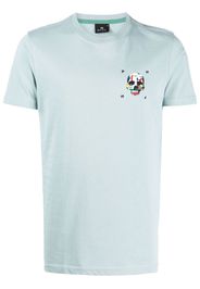 PS Paul Smith T-Shirt mit Totenkopf-Print - Blau