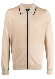 PS Paul Smith fine-knit spread-collar cardigan - Gelb