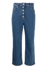 PS Paul Smith Weite Cropped-Jeans - Blau