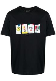 PS Paul Smith T-Shirt mit Tarotkarten-Print - Blau