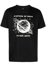 PS Paul Smith graphic-print cotton T-shirt - Schwarz