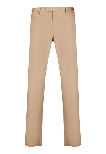 PT TORINO slim-cut tailored trousers - Nude