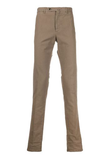 PT TORINO slim-cut chino trousers - Braun