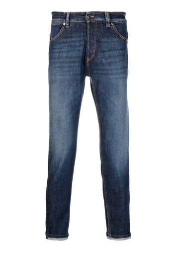 PT TORINO mid-rise straight-leg jeans - Blau