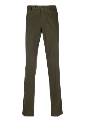 PT TORINO mid-rise slim-cut chinos - Grün