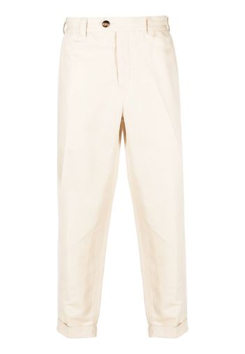 PT Torino cropped straight-leg trousers - Nude