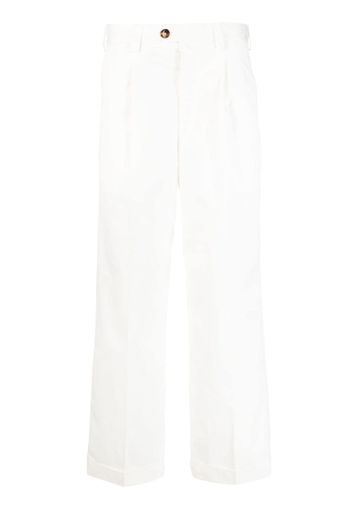 PT Torino straight-leg cotton trousers - Weiß