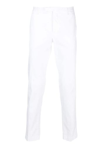 PT Torino mid-rise cotton chino trousers - Weiß