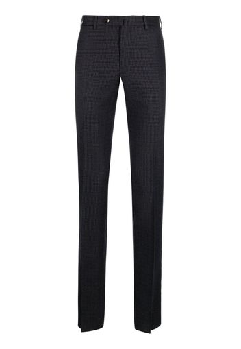 PT Torino houndstooth slim-cut virgin-wool trousers - Blau