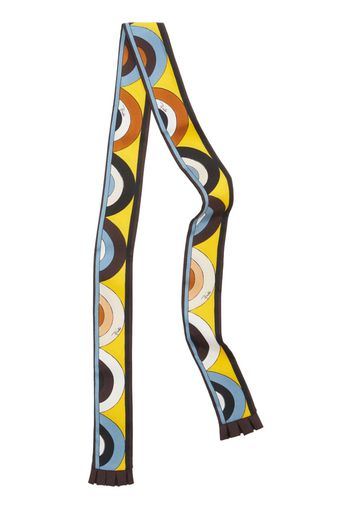 PUCCI geometric-print twill scarf - Gelb