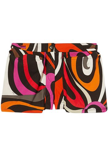 PUCCI Shorts mit grafischem Print - Schwarz