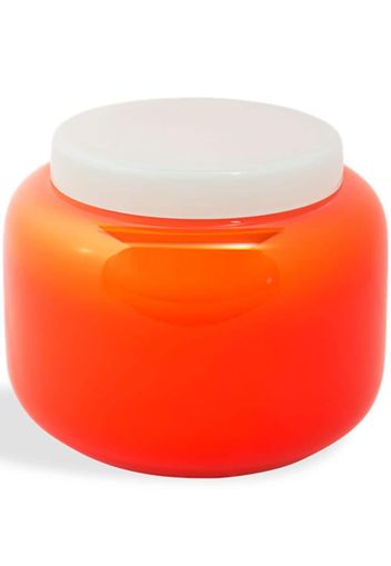 Pulpo low glass jar - Orange