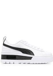 PUMA colour-block calf-leather trainers - Weiß