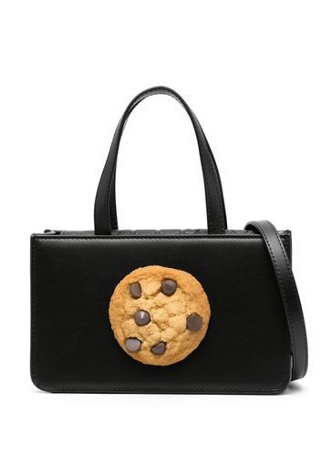 Puppets and Puppets small Cookie leather tote bag - Schwarz