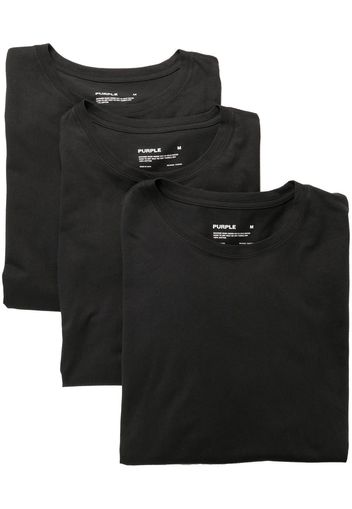 Purple Brand crew-neck short-sleeve T-shirt - Schwarz