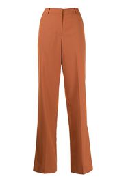 pushBUTTON Ausgestellte High-Waist-Hose - Orange