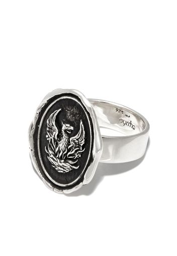 Pyrrha sterling silver Fire Within signet ring - Silber