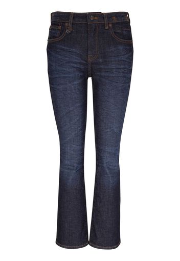 R13 mid-rise cropped jeans - Blau