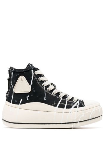 R13 Kurt paint-splatter sneakers - Schwarz