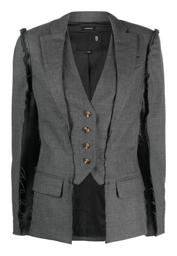 R13 Blazer im Layering-Look - Grau