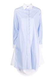 R13 long-sleeve tie shirtdress - Blau