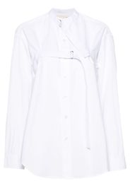 R13 buckle-fastening cotton shirt - Weiß