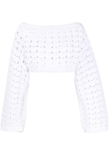 Rachel Comey cropped open-knit jumper - Weiß