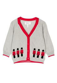 Rachel Riley intarsia-knit V-neck cardigan - Grau