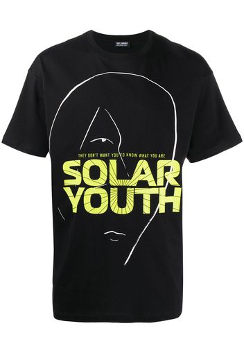 Raf Simons T-Shirt mit "Solar Youth"-Print - Schwarz