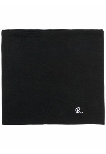 Raf Simons Schal mit Logo-Stickerei - Schwarz