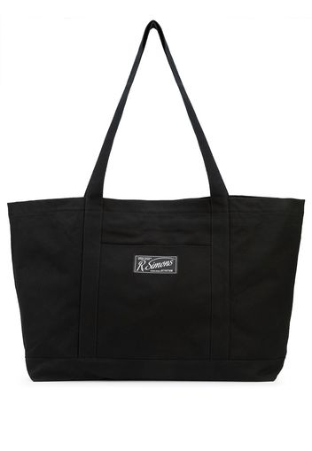 Raf Simons logo-patch tote bag - Schwarz