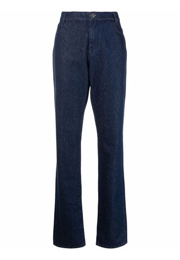 Raf Simons high-rise straight-leg jeans - Blau